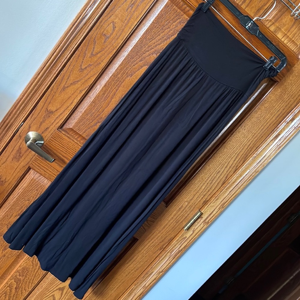Black maxi skirt